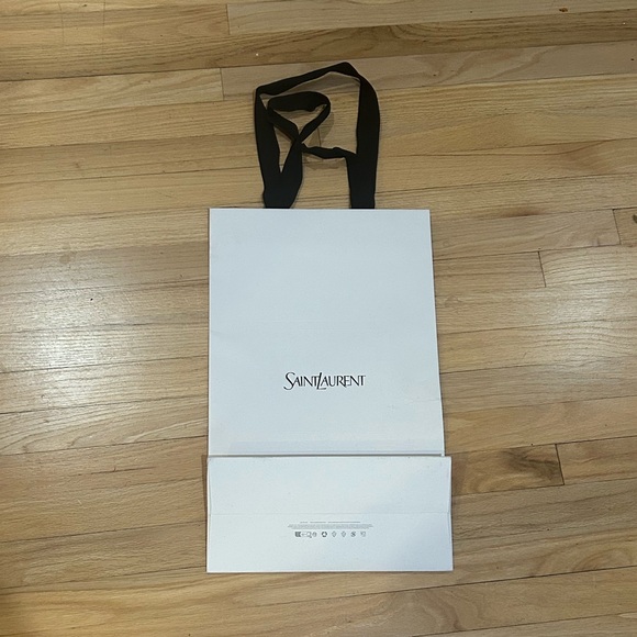 Saint Laurent White Tote with Black Handles 20” by 12” - Picture 1 of 3